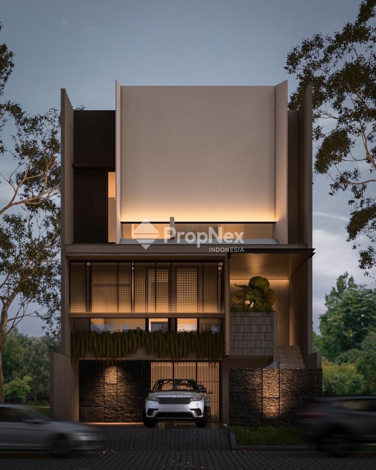 Rumah Baru Minimalis Modern 3 Lantai Manyar Kertoardi
